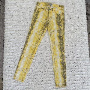S.Y.L.K. REPTILE PRINT SKINNY JEANS - SZ 26